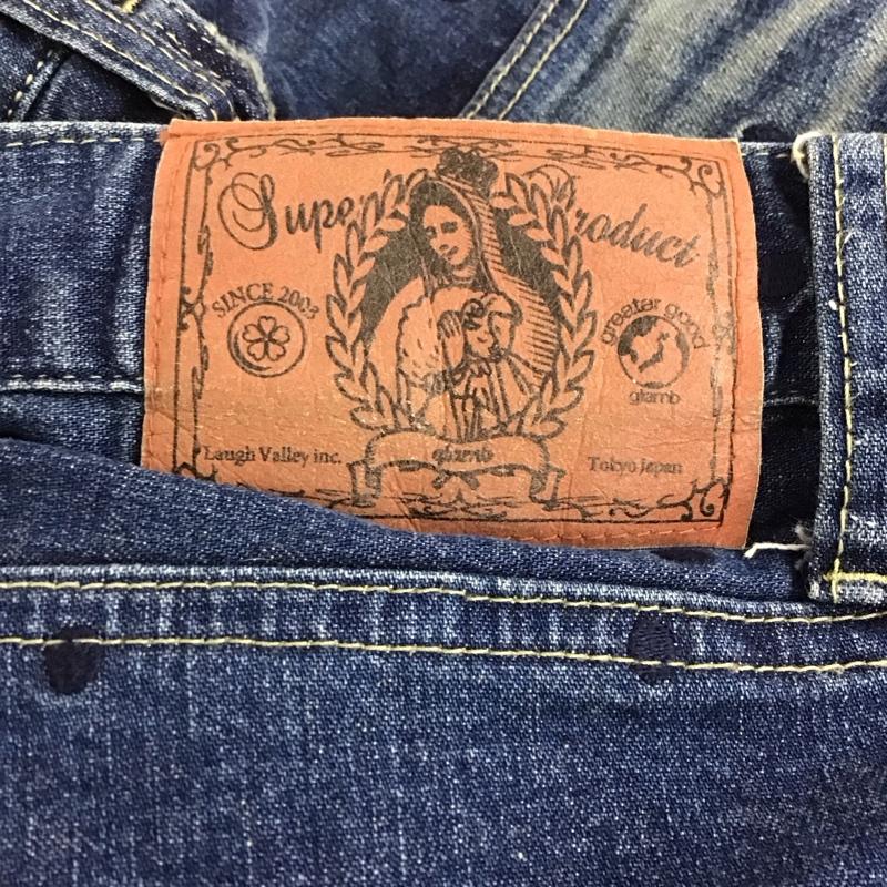 グラム glamb パンツ デニム、ジーンズ デニムパンツ スリムパンツ ストレッチパンツ ジーンズ 3 ドット インディゴ / インディゴ /  メンズ USED 古着 中古 10109079