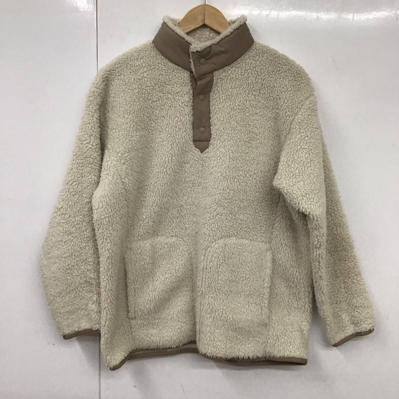 ユニクロ UNIQLO ジャケット、上着 ジャケット、ブレザー 341-443221 WHITEMOUNTAINEERING フリースオーバーサイズプルオーバー S 無地 白 / ホワイト /  メンズ USED 古着 中古 10130811