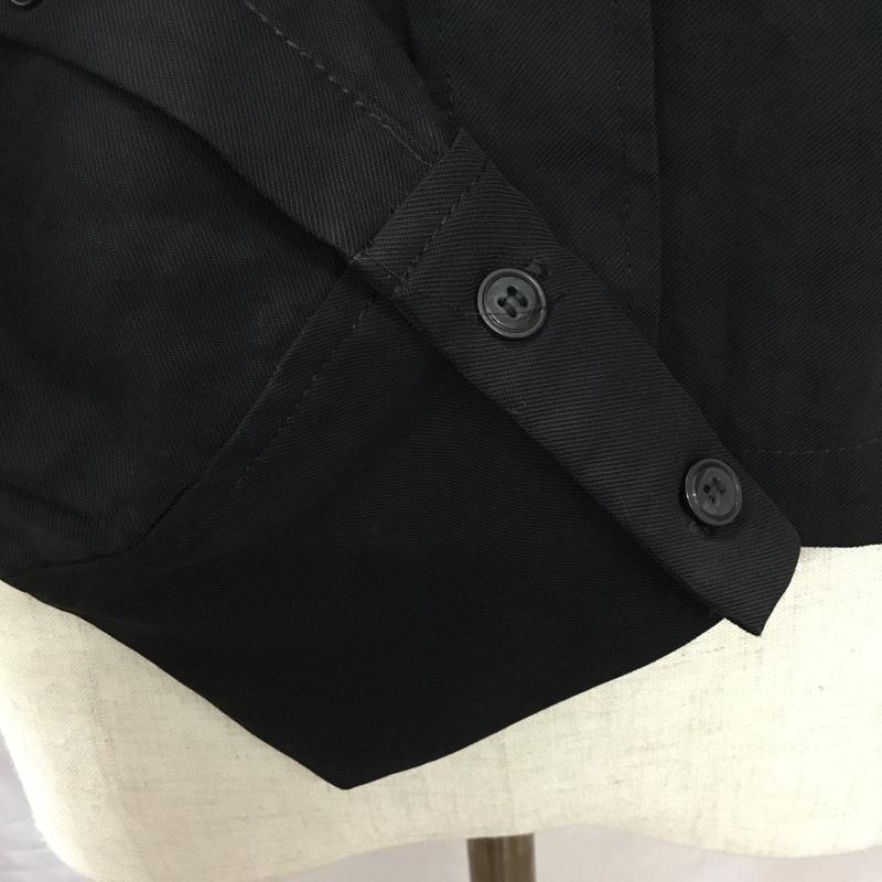 ザラ ZARA シャツ、ブラウス 長袖 長袖シャツ カラーシャツ ポケットシャツ 長袖カットソー XS 無地 黒 / ブラック /  レディース USED 古着 中古 10115794