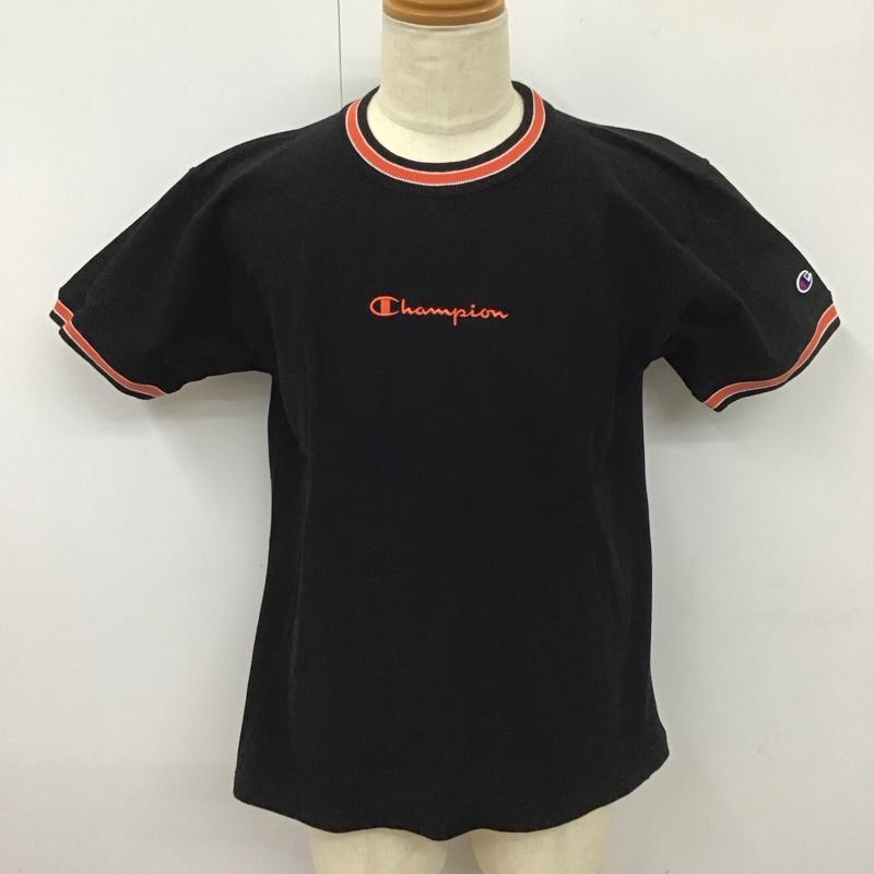 チャンピオン Champion Tシャツ 半袖 M ロゴ、文字 黒 / ブラック /  メンズ USED 古着 中古 10112004