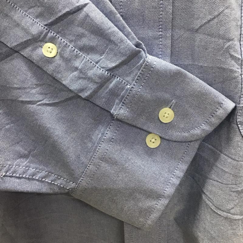 チャップス CHAPS シャツ、ブラウス 長袖 長袖シャツ カラーシャツ ポケットシャツ 長袖カットソー ボタンダウンシャツ XL 無地 水色 / ライトブルー /  メンズ USED 古着 中古 10118551
