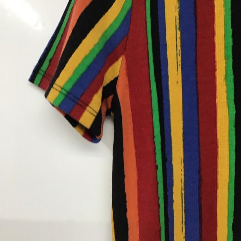 ザラ ZARA カットソー 半袖 L ストライプ マルチカラー / マルチカラー /  レディース USED 古着 中古 10142742