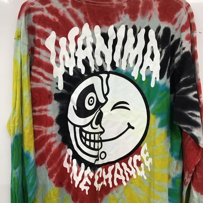 古着 USED カットソー 長袖 長袖カットソー プリントカットソー クルーネック L プリント マルチカラー / マルチカラー /  メンズ USED 古着 中古 10134563