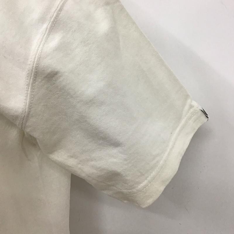 サプール SAPEur Tシャツ 半袖 半袖カットソー プリントTシャツ クルーネックカットソー L プリント 白 / ホワイト /  メンズ USED 古着 中古 10126427