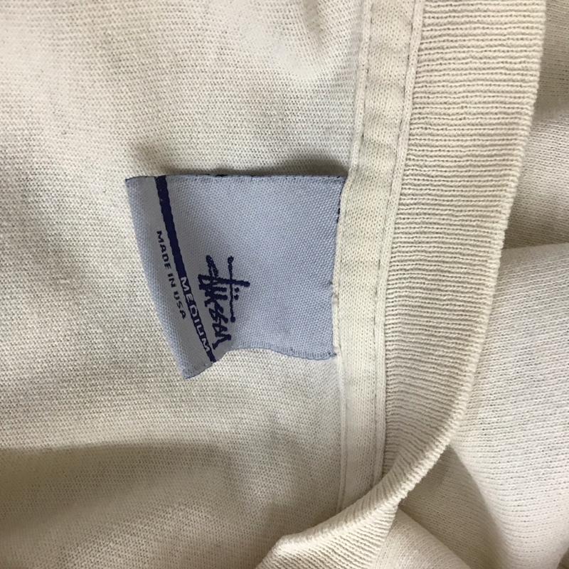 ステューシー STUSSY Tシャツ 半袖 クルーネック プリント M ロゴ、文字 ベージュ / ベージュ /  メンズ USED 古着 中古 10112161