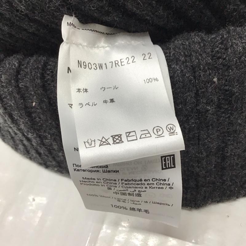 マークジェイコブス MARCJACOBS 帽子 ニット帽 N903W17RE22 The Ribbed Beanie ロゴ、文字 チャコールグレー / チャコールグレー /  メンズ USED 古着 中古 10118152