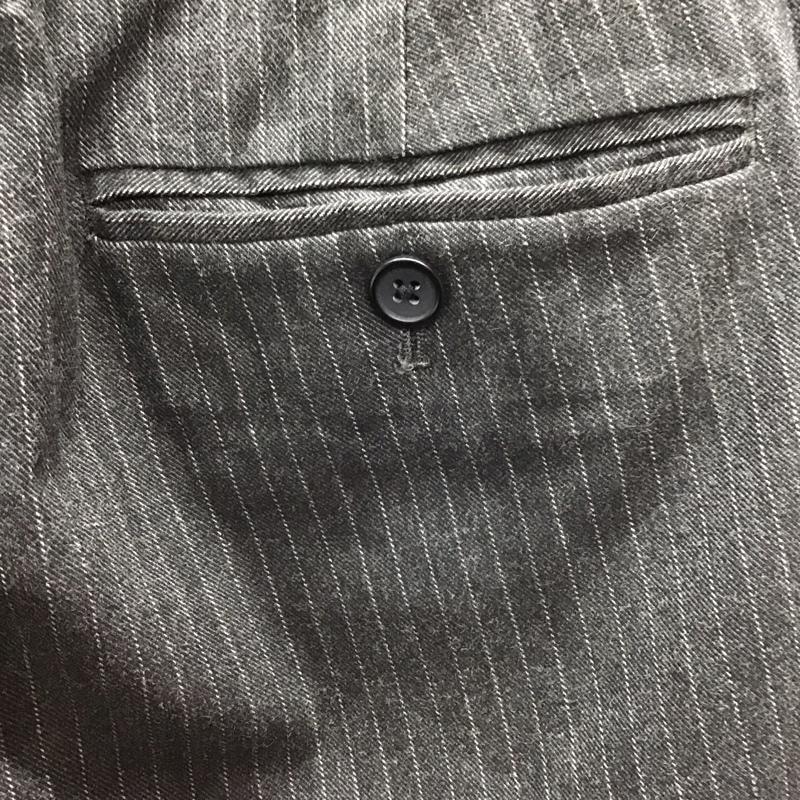 バナナリパブリック BANANA REPUBLIC パンツ スラックス スラックスパンツ ワイドパンツ カジュアルパンツ ストライプパンツ 30インチ ストライプ 灰 / グレー /  メンズ USED 古着 中古 10116881