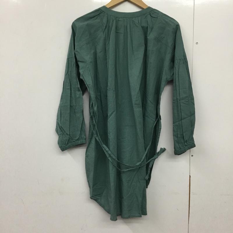 サマンサモスモス Samansa Mos2 シャツ、ブラウス 長袖 1708882 ボリュームギャザーブラウス タグ付き FREE 無地 緑 / グリーン /  レディース USED 古着 中古 10144663