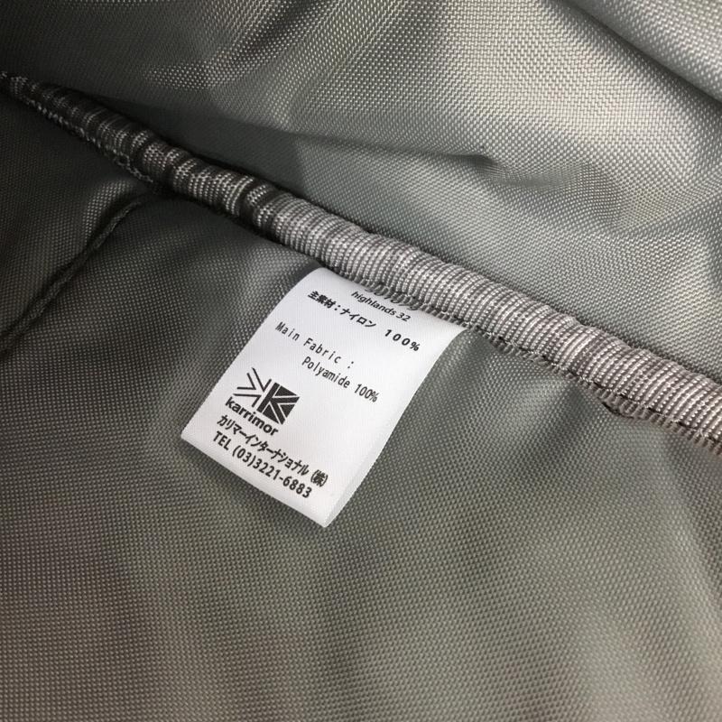 カリマー Karrimor リュックサック、デイパック リュックサック、デイバッグ 501079 ハイランズ32 バックパック ロゴ、文字 黒 / ブラック /  メンズ USED 古着 中古 10144961