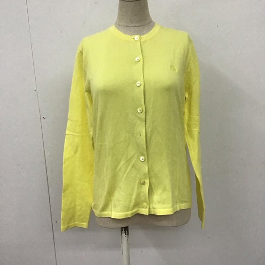バーバリー BURBERRY カーディガン 長袖 1 無地 黄 / イエロー /  レディース USED 古着 中古 10109123