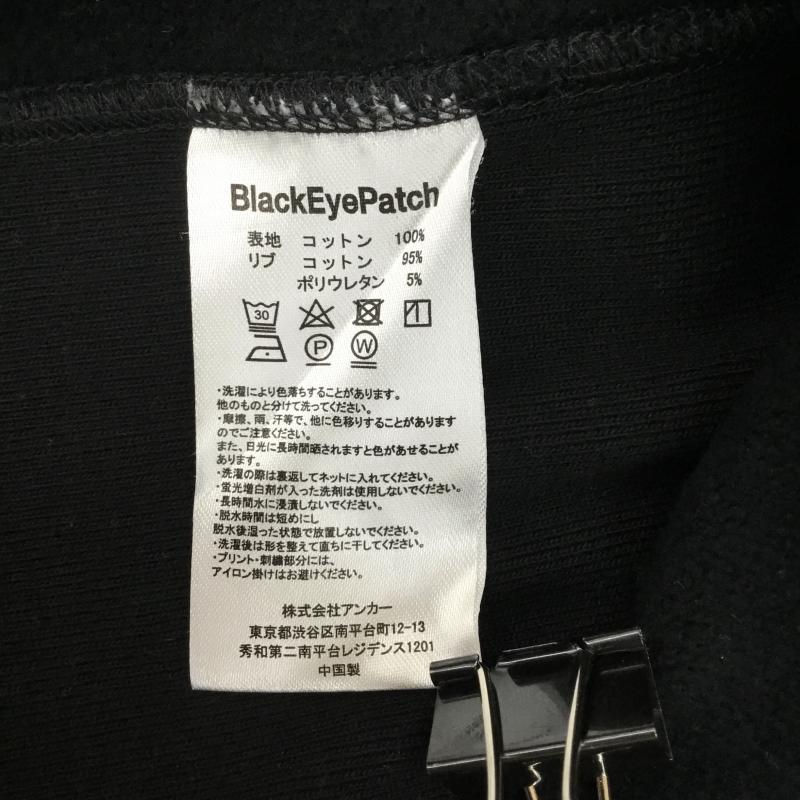 ブラックアイパッチ Black eye patch トレーナー 長袖 XL 刺繍 X プリント 黒 / ブラック /  メンズ USED 古着 中古 10122736