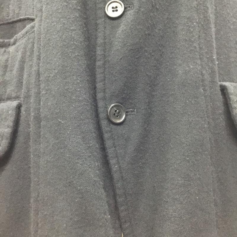 ブラックコムデギャルソン BLACK COMME des GARCONS ジャケット、上着 ジャケット、ブレザー カジュアルジャケット カラージャケット アウター XL 無地 黒 / ブラック /  メンズ USED 古着 中古 10120549