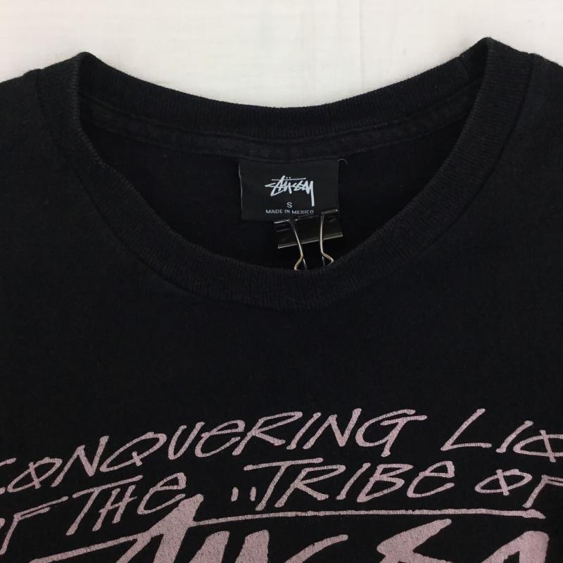 ステューシー STUSSY Tシャツ 半袖 S プリント 黒 / ブラック /  メンズ USED 古着 中古 10144400