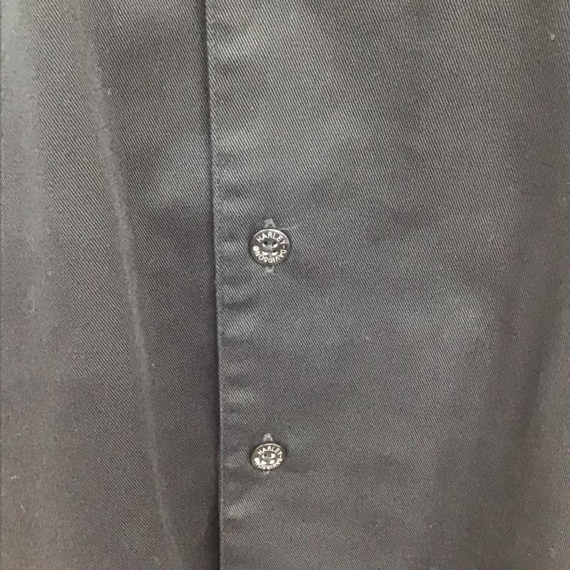 ハーレーダビッドソン Harley-Davidson シャツ、ブラウス 半袖 96366-08VM L ロゴ、文字 黒 / ブラック /  メンズ USED 古着 中古 10111869