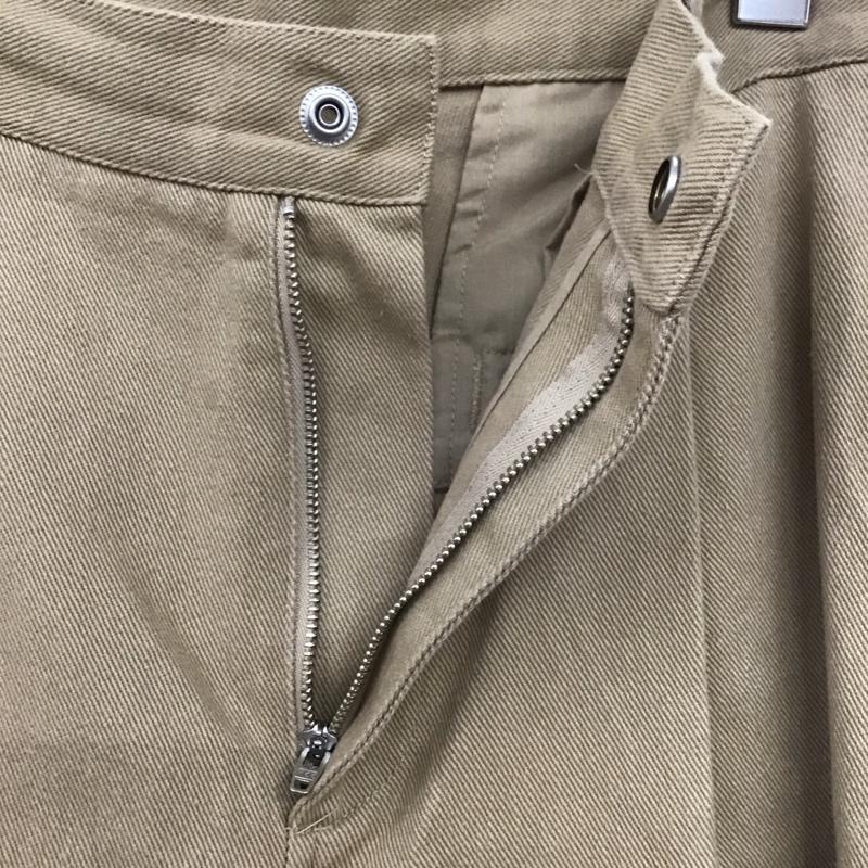 アイテムズ アーバンリサーチ ITEMS URBAN RESEARCH パンツ ワークパンツ、ペインターパンツ it25-14a020 カラーコットンクリースパンツ ワイドパンツ L 無地 ベージュ / ベージュ /  メンズ USED 古着 中古 10139017