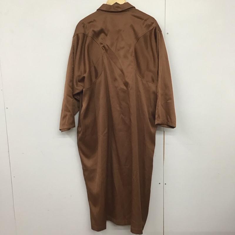 ラウジー lawgy ジャケット、上着 ジャケット、ブレザー 0221030503 ロング丈 FREE 無地 茶 / ブラウン /  レディース USED 古着 中古 10142227