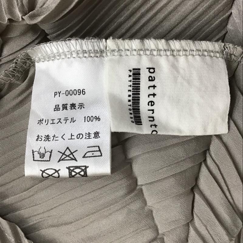 パターントルソ patterntorso ワンピース ロングスカート 半袖ロングワンピース フレアスカート Vネック 無地 灰 / グレー /  レディース USED 古着 中古 10116329