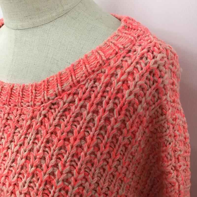 チチカカ TITICACA ニット、セーター 長袖 IWJBC208 ネオンカラー ケーブル編み FREE 無地 桃 / ピンク /  レディース USED 古着 中古 10122632