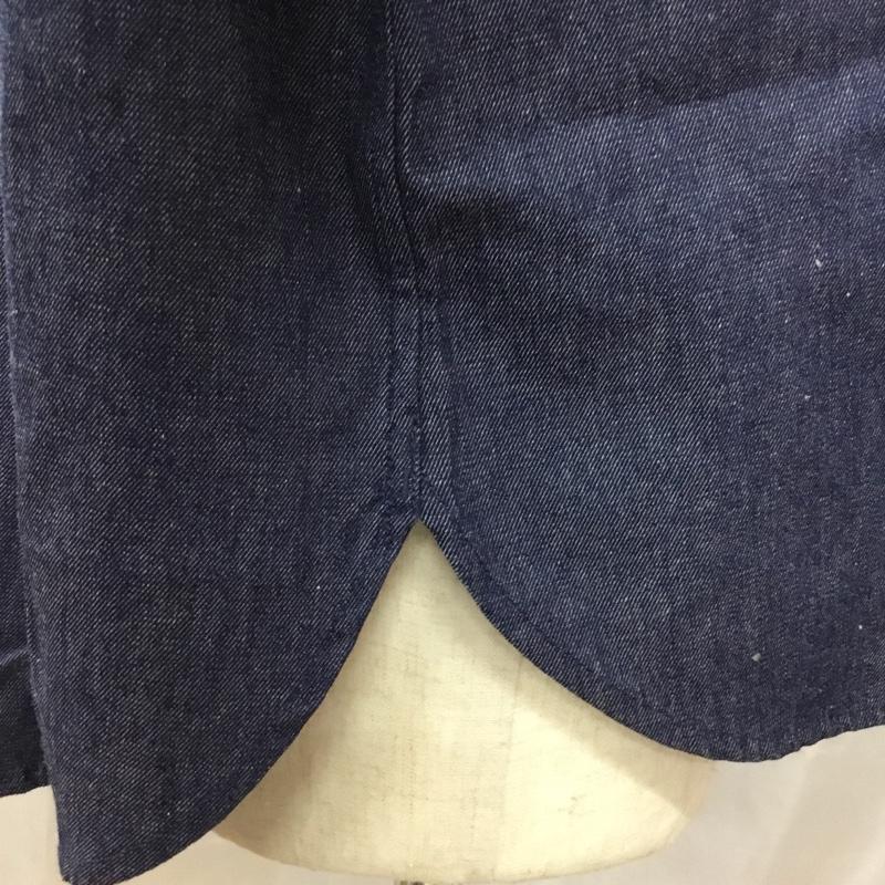 ベンデイビス BEN DAVIS シャツ、ブラウス 長袖 長袖シャツ カラーシャツ ポケットシャツ 長袖カットソー L ロゴ、文字 インディゴ / インディゴ /  メンズ USED 古着 中古 10114355