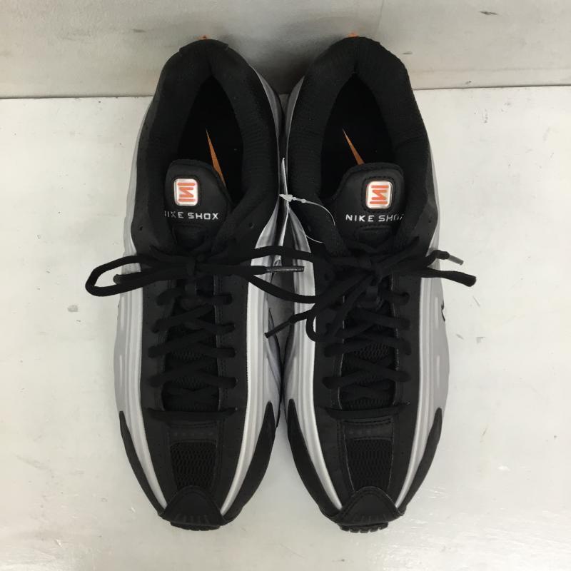 ナイキ NIKE スニーカー スニーカー HQ1988-003 SHOX R4 BLACK/VAST GREY-BRIGHT MANDARIN 27.0cm ロゴ、文字 黒 / ブラック / X 灰 / グレー / X 橙 / オレンジ /  メンズ USED 古着 中古 10141693