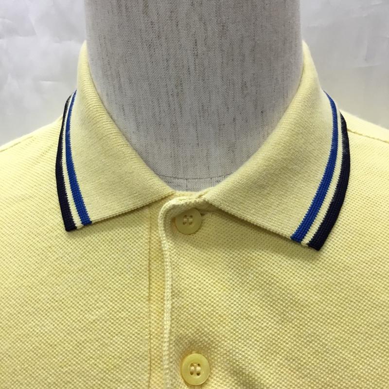 フレッドペリー FRED PERRY ポロシャツ 半袖 半袖ポロシャツ カラーシャツ 半袖カットソー S ロゴ、文字 黄 / イエロー /  メンズ USED 古着 中古 10109282