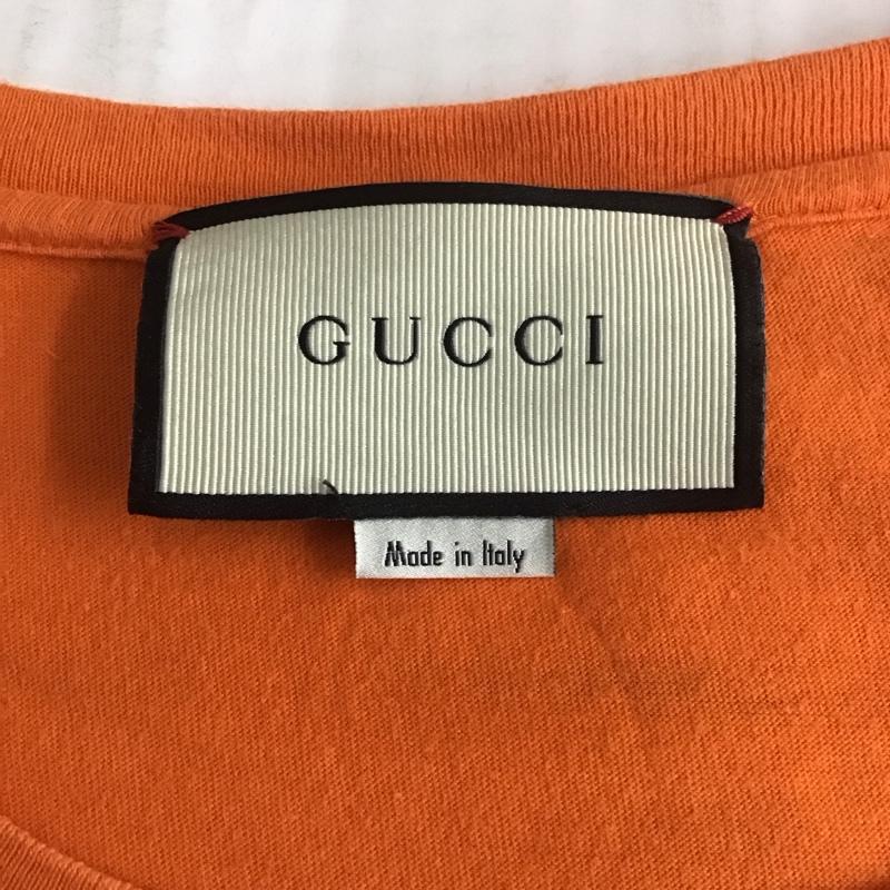 グッチ GUCCI Tシャツ 半袖 M プリント 橙 / オレンジ /  メンズ USED 古着 中古 10110412
