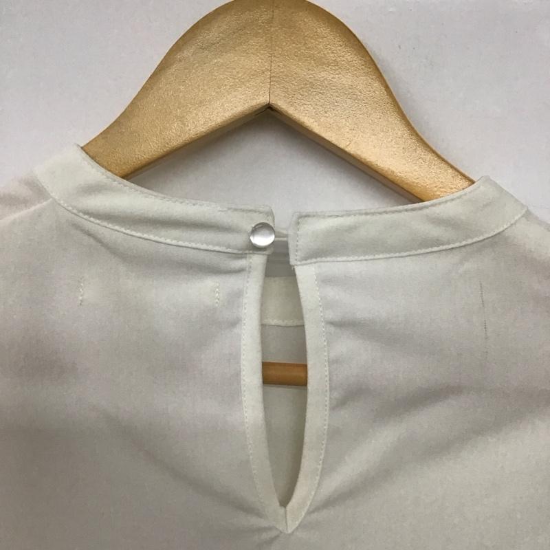 シーピーシーエム CPCM シャツ、ブラウス 長袖 FREE 無地 白 / ホワイト / X 黒 / ブラック /  レディース USED 古着 中古 10143995