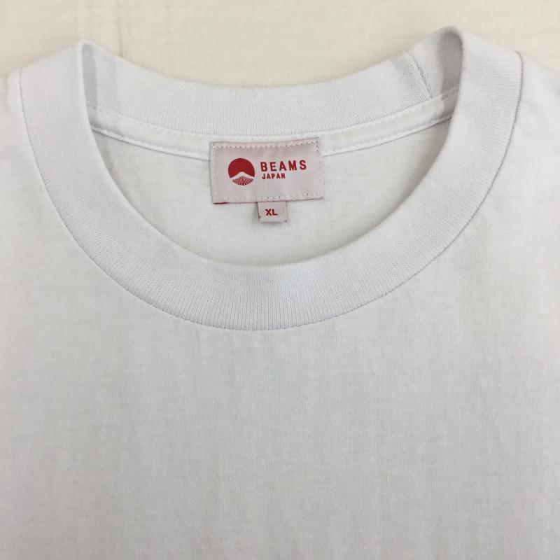 ビームス BEAMS Tシャツ 半袖 BEAMS JAPAN 永井博 XL プリント 白 / ホワイト /  メンズ USED 古着 中古 10151106