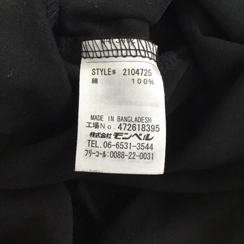 モンベル mont-bell カットソー 長袖 2104725 ペアスキンコットンロングスリーブT クルーネックカットソー プリントTシャツ M ロゴ、文字 黒 / ブラック /  メンズ USED 古着 中古 10131108