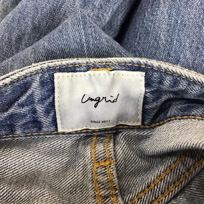 アングリッド Ungrid パンツ デニム、ジーンズ 112242419701-03 ハイウエストオーガニックコットンルーズデニム 26インチ 無地 青 / ブルー /  レディース USED 古着 中古 10118713