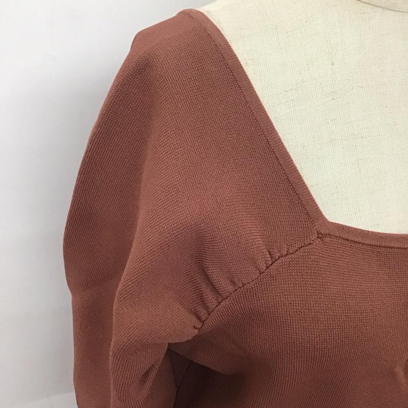 スライ SLY ワンピース ひざ丈スカート 030esh73-4660 半袖ワンピース ニットワンピース 前開き 1 無地 マルチカラー / マルチカラー /  レディース USED 古着 中古 10124077