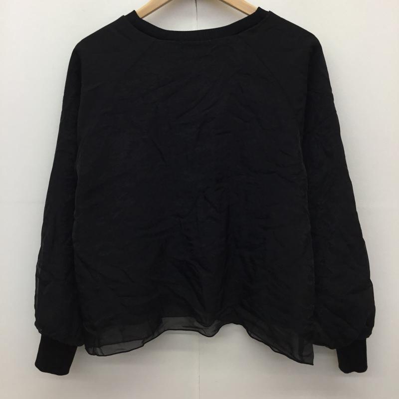 グローバルワーク GLOBAL WORK トレーナー 長袖 GW625020AD M 無地 黒 / ブラック /  レディース USED 古着 中古 10141087