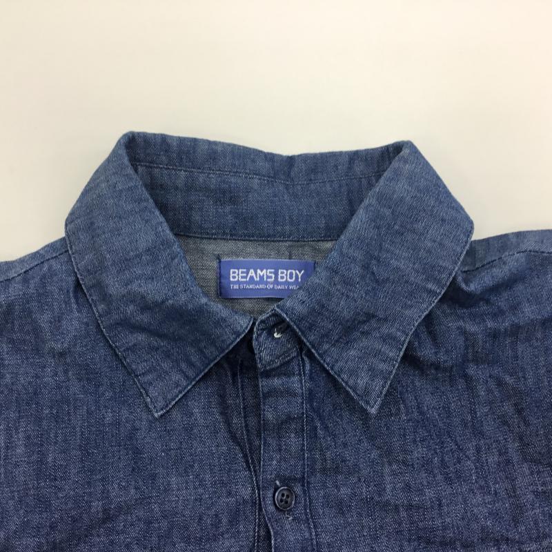 ビームスボーイ BEAMS BOY ワンピース ひざ丈スカート 無地 青 / ブルー /  レディース USED 古着 中古 10000065