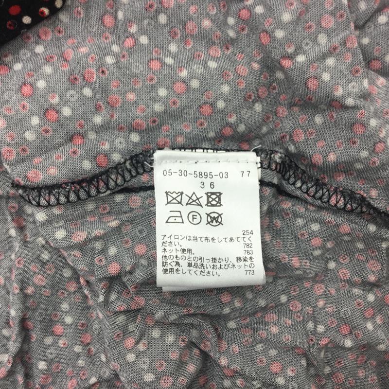 ベストマウンテン Best Mountain チュニック 半袖 S ドット 黒 / ブラック / X 白 / ホワイト / X 赤 / レッド /  レディース USED 古着 中古 10000087