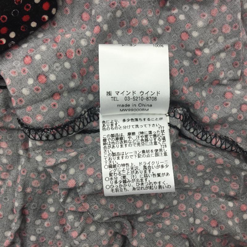 ベストマウンテン Best Mountain チュニック 半袖 S ドット 黒 / ブラック / X 白 / ホワイト / X 赤 / レッド /  レディース USED 古着 中古 10000087