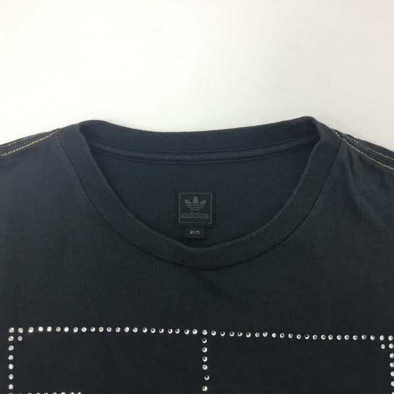 アディダス adidas Tシャツ 半袖  黒 / ブラック /  レディース USED 古着 中古 10000135