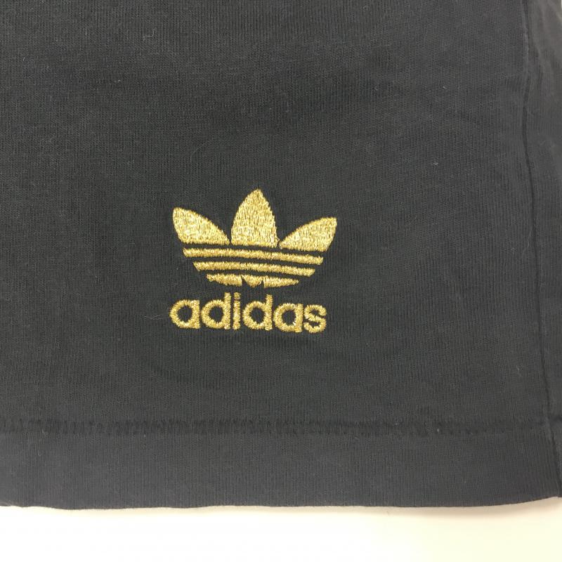 アディダス adidas Tシャツ 半袖  黒 / ブラック /  レディース USED 古着 中古 10000135