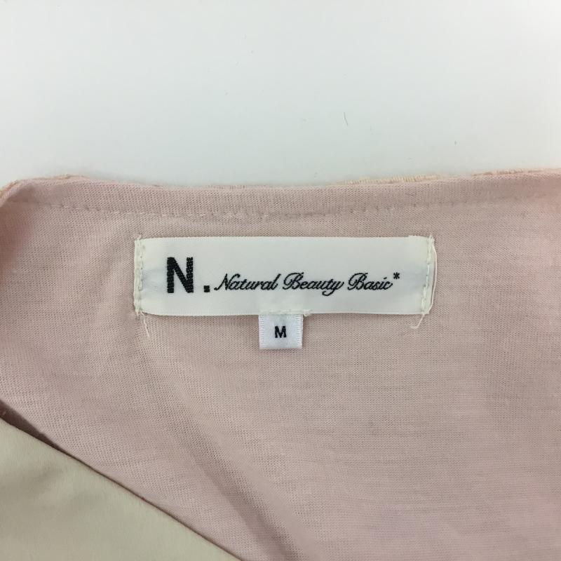 ナチュラルビューティーベーシック NATURAL BEAUTY BASIC ワンピース ミニスカート M  桃 / ピンク / X ベージュ / ベージュ /  レディース USED 古着 中古 10000145