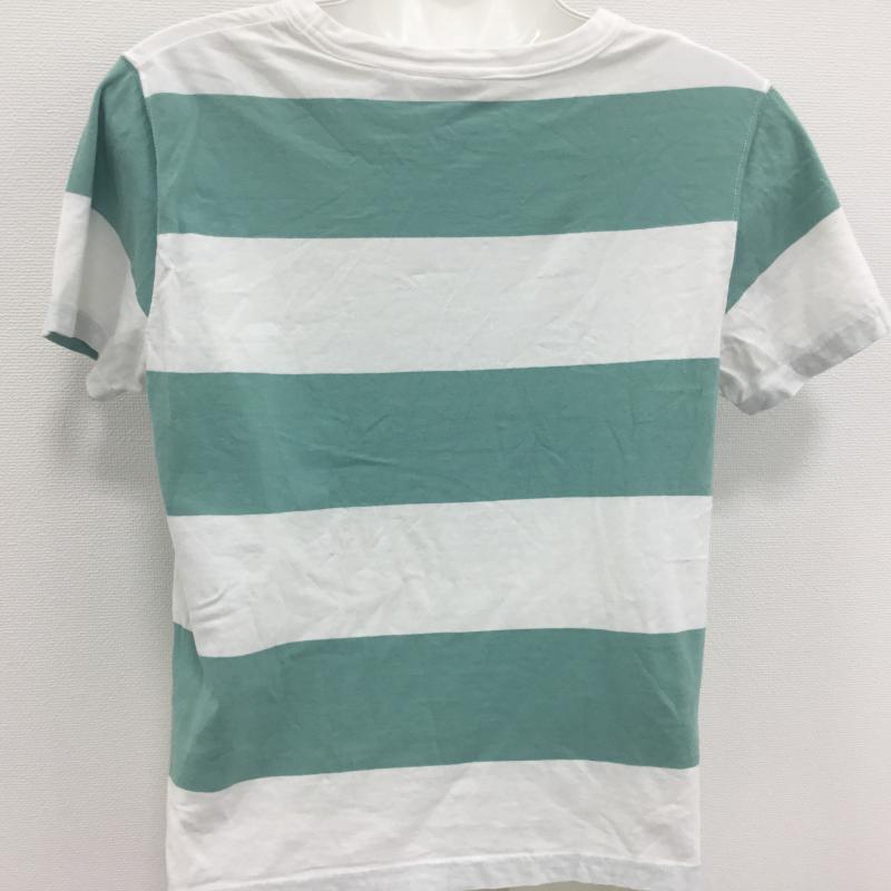 ビームスボーイ BEAMS BOY Tシャツ 半袖 ボーダー柄 白 / ホワイト / X 緑 / グリーン /  レディース USED 古着 中古 10000177