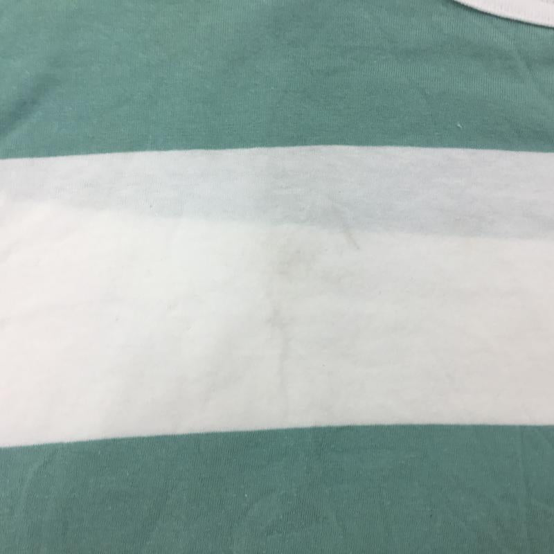 ビームスボーイ BEAMS BOY Tシャツ 半袖 ボーダー柄 白 / ホワイト / X 緑 / グリーン /  レディース USED 古着 中古 10000177