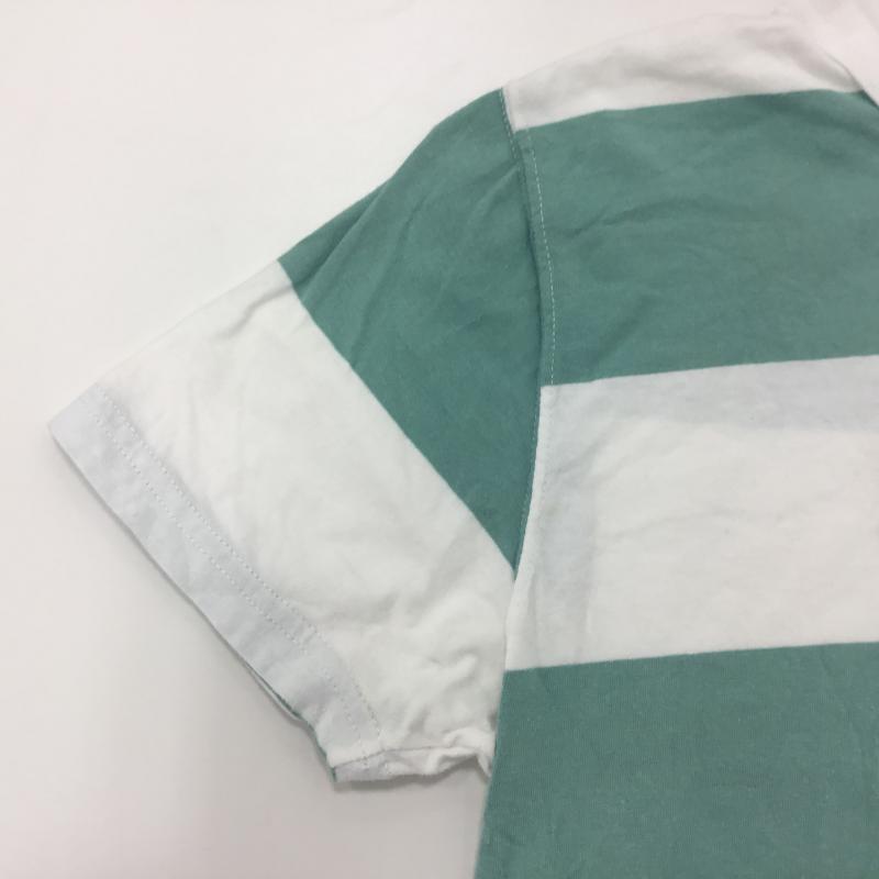 ビームスボーイ BEAMS BOY Tシャツ 半袖 ボーダー柄 白 / ホワイト / X 緑 / グリーン /  レディース USED 古着 中古 10000177
