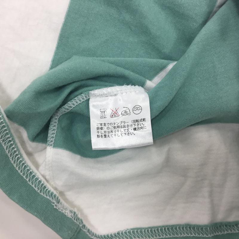 ビームスボーイ BEAMS BOY Tシャツ 半袖 ボーダー柄 白 / ホワイト / X 緑 / グリーン /  レディース USED 古着 中古 10000177