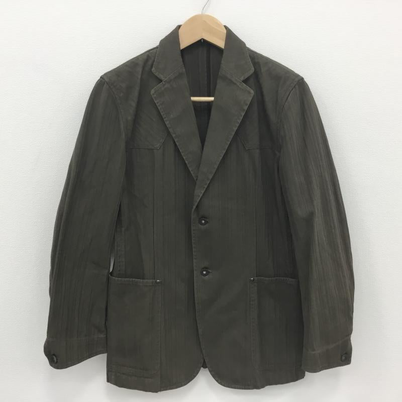 ジュンメン JUNMEN ジャケット、上着 ジャケット、ブレザー M ストライプ 茶 / ブラウン /  メンズ USED 古着 中古 10000351