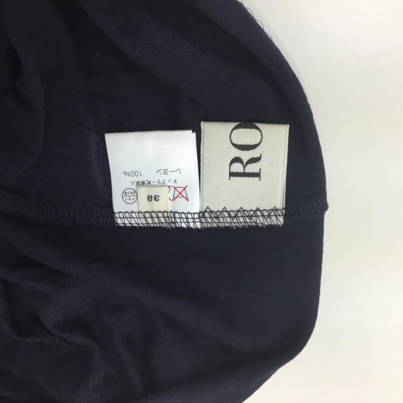 ロペ ROPE' ワンピース ひざ丈スカート M 無地 紺 / ネイビー /  レディース USED 古着 中古 10000367