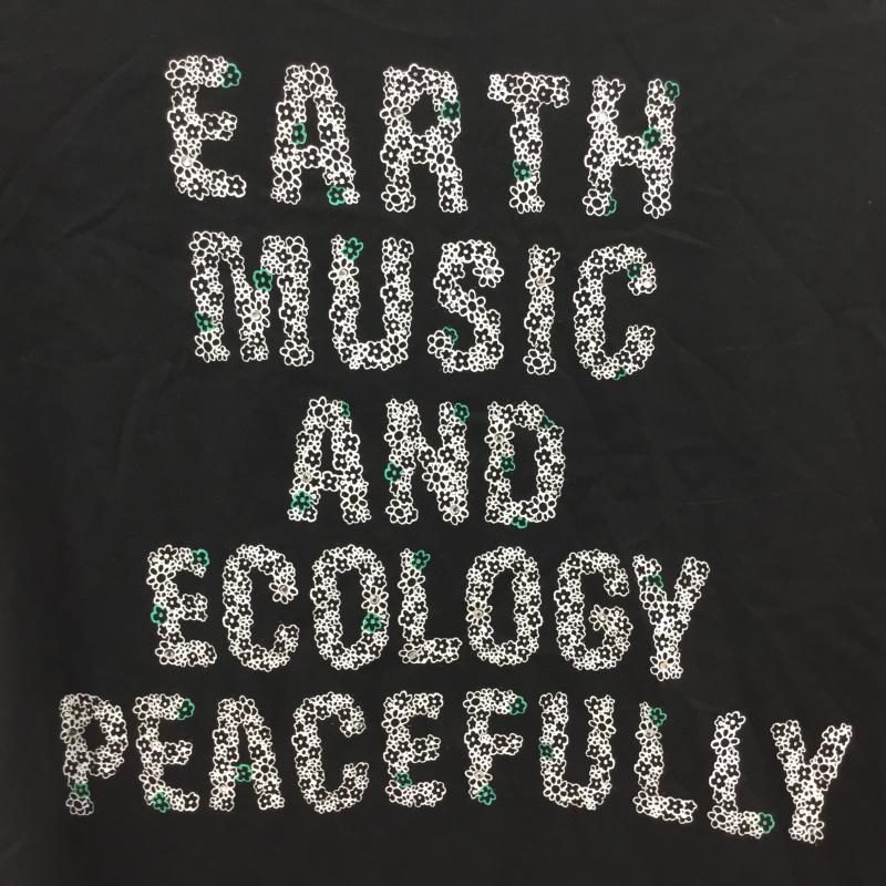 アースミュージックアンドエコロジー earth music&ecology Tシャツ 半袖 1 プリント 黒 / ブラック / X 白 / ホワイト / X 緑 / グリーン / X 桃 / ピンク /  レディース USED 古着 中古 10000499