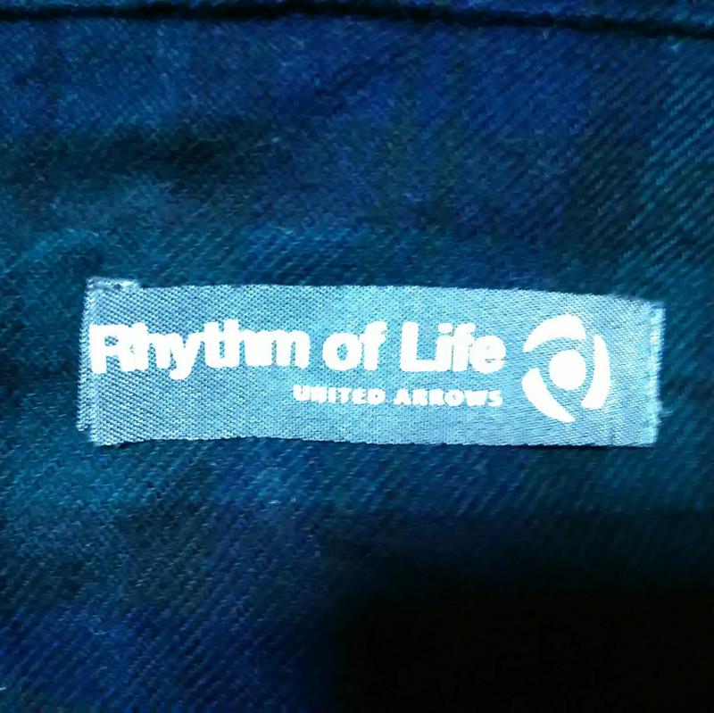 リズムオブライフユナイテッドアローズ RHYTHMOFLIFEUNITEDARROWS チュニック 長袖 チェック 緑 / グリーン / X 紺 / ネイビー /  レディース USED 古着 中古 10000534