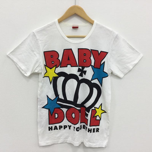 ベビードール Baby Doll Tシャツ 半袖 M プリント 白 / ホワイト /  レディース USED 古着 中古 10000561