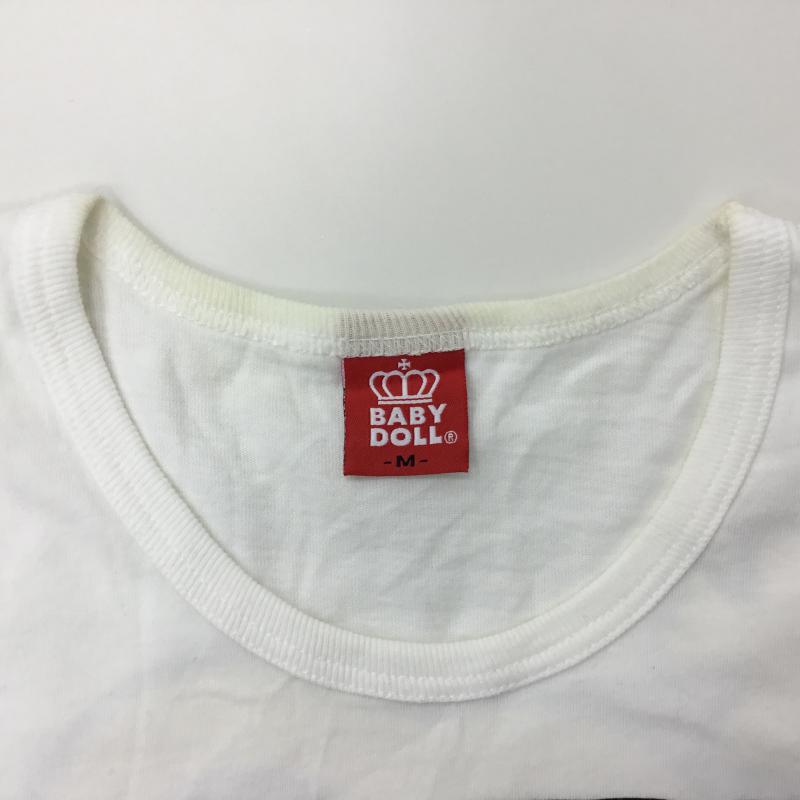 ベビードール Baby Doll Tシャツ 半袖 M プリント 白 / ホワイト /  レディース USED 古着 中古 10000561