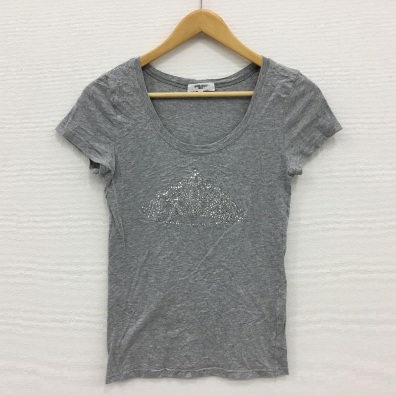 ナチュラルビューティーベーシック NATURAL BEAUTY BASIC Tシャツ 半袖 M  灰 / グレー /  レディース USED 古着 中古 10000580