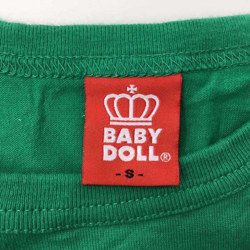ベビードール Baby Doll Tシャツ 半袖 S プリント 緑 / グリーン /  レディース USED 古着 中古 10000583